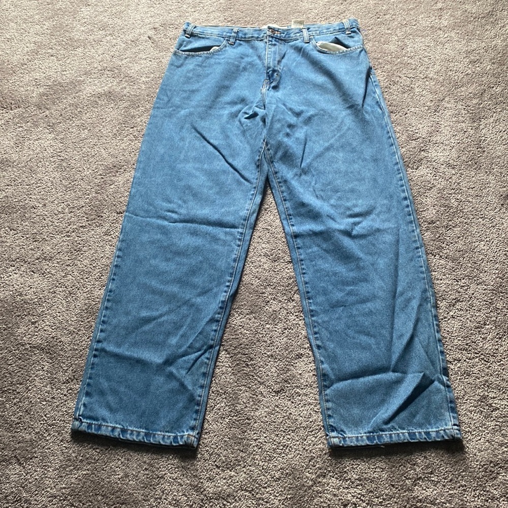 Faded Glory Vintage Relaxed Fit Jeans Straight Leg Classic Denim SIZE 38x34